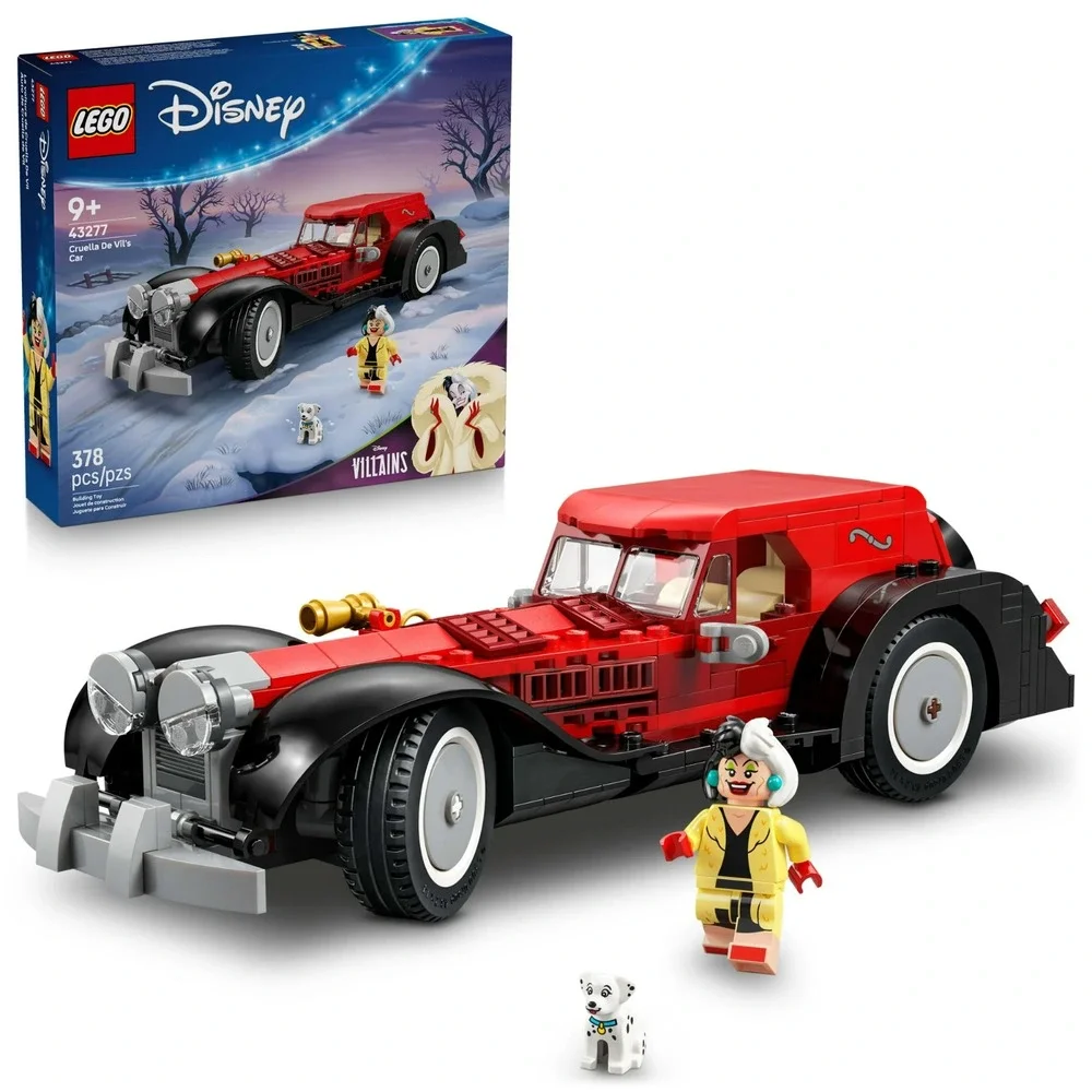 LEGO DISNEY/CRUELLA DE VIL'S CAR/43277/378 PCS/NEW/MINT BOX/MSLDC070326